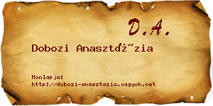 Dobozi Anasztázia névjegykártya